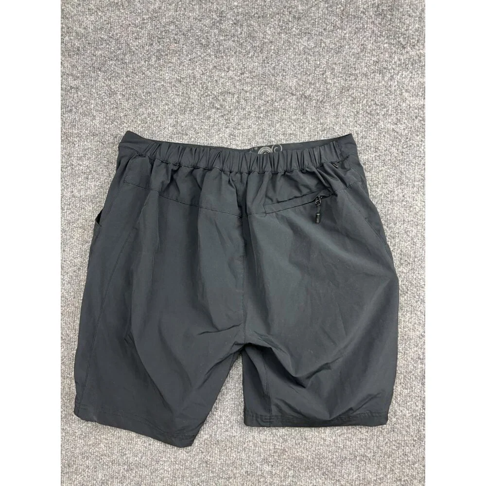 Zoic Mountain Bike MTB Shorts Mens Medium Black Stretch Zip Pockets‎ Elastic